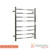 Modern Hotwire 8-Bar Chrome Round Curved Heated Towel Rail for Australian Bathrooms