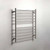 Hotwire brushed nickel round bar electric heated towel rail, modern bathroom upgrade for winter in Australia.