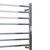 Sleek chrome heated towel rail with built-in timer for modern Australian bathrooms.