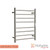 Radiant Brushed Nickel 530mm Round Heated Towel Ladder with 8 Bars and Built-in Timer for Modern Australian Bathrooms