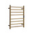 Compact Gold Vertical Heated Towel Rail with Built-in Timer for Australian Modern Bathrooms