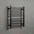 Modern Matte Black 8-Bar Square Heated Towel Rail for Luxury Australian Bathrooms