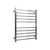 Modern 10 Bar Polished Chrome Square Heated Towel Rail for Australian Bathrooms