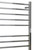 Modern 10 Bar Square Electric Heated Towel Rail in Chrome Finish - Renovator Store Australia