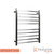 Brushed Nickel Electric Heated Towel Rail with 10 Square Bars for Modern Australian Bathrooms