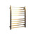 Modern 10 Bar Square Gold Heated Towel Rail for Luxury Australian Bathrooms