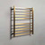 Modern 10 Bar Gold Heated Towel Rail with Built-in Timer for Australian Bathrooms