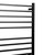 Modern Matte Black 10-Bar Electric Heated Towel Rail with Built-in Timer for Australian Bathrooms