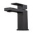 Durable solid brass internal construction of a modern matte black single lever bathroom mixer tap for Australian homes.
