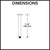 Technical diagram showing dimensions for a 200mm ceiling mounted round shower arm in polished chrome finish for Australian bathrooms.
