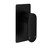 Side profile of a Della Francesca wall-mounted matte black bath and shower mixer tap, featuring a modern square handle design for contemporary Australian bathrooms.