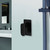 Modern matte black wall-mounted bath and shower mixer by Della Francesca in a contemporary Australian bathroom setting.