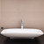 Front view of a white Della Francesca Lagoon ceramic above-countertop bathroom basin, a modern vessel sink for Australian home renovations.