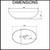 Modern White Oval Ceramic Above Countertop Bathroom Basin with Dimensions for Australian Home Renovations