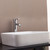 Modern Ceramic White Rounded Rectangular Countertop Basin for Australian Bathrooms - Side View