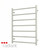 Radiant BRU-RTR01 Brushed Satin Round 7 Bar Heated Towel Rail 600x800mm for modern Australian bathrooms.