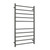 Radiant RTR02 Gun Metal Grey Round Heated Towel Rail 600x1100mm for modern Australian bathrooms