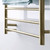 Radiant RTR02 Brushed Nickel Round Bar Heated Towel Rail 600x1100mm with 10 Round Bars for modern Australian bathrooms.