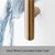 Radiant Australia CH-RTR01 Round Bar Heated Towel Rail in Champagne Finish, 600x800mm Stainless Steel Bathroom Towel Ladder available in Australia.