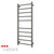 Radiant RTR430 Round Bar Gun Metal Grey Heated Towel Rail 430x1100mm with 10 Bars for Australian bathrooms.