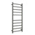 Radiant RTR430 Gun Metal Grey Round Bar Heated Towel Rail 430x1100mm with 10 Bars for Australian Bathrooms.