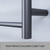 Radiant RTR01 Round Heated Towel Rail 600x800mm Gun Metal Grey Stainless Steel Bathroom Accessory Australia
