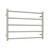 Radiant RTR03 Brushed Nickel Round Bar Heated Towel Rail 750x550mm, 5-Bar Stainless Steel Bathroom Ladder for Australian homes.