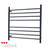 Radiant RTR06 Round Bar Heated Towel Rail 750x750mm Matte Black Stainless Steel 8-Bar Bathroom Ladder Australia