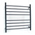 Radiant RTR06 Round Bar Heated Towel Rail 750x750mm in Matte Black, 8-bar stainless steel bathroom ladder available at Renovator Store Australia.