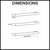 Radiant Australia SBTR-650 Dual Low Voltage Single Round Bar Heated Towel Rail 650mm x 32mm product dimensions diagram for Australian bathroom installations.