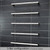 Radiant SBRTR-650 Mirror Polished Single Round Heated Towel Rail 650mm in a 5-bar configuration for modern Australian bathrooms.