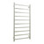 Radiant STR02 Mirror Polished Heated Square Ladder Towel Rail 600x1200mm with 10 Bars for Australian Bathrooms