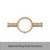 Radiant VTR-950 Champagne Vertical Heated Towel Rail with Ring Hook, 40x950mm stainless steel round bar for modern Australian bathrooms.