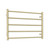 Radiant RTR03 Light Gold Round Bar Heated Towel Rail 750x550mm with 5 Bars for Modern Australian Bathrooms