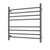 Radiant RTR06 Round Bar Heated Towel Rail 750x750mm in Gun Metal Grey Finish for modern Australian bathrooms.