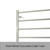 Radiant STR01 600x800mm Brushed Satin Heated Square Bar Towel Rail, 7-Bar Stainless Steel Bathroom Ladder, Australia.