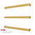 Radiant Vail Single Square Bar Heated Towel Rail 650mm in Brushed Gold finish for modern Australian bathrooms.