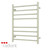 Radiant RTR530 Round Brushed Satin 8 Bar Heated Towel Rail 530x700mm for modern Australian bathrooms.