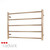 Radiant RTR03 Champagne Heated Towel Rail 750x550mm with 5 Round Bars for Australian bathrooms.