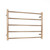 Radiant RTR03 Champagne Round Bar Heated Towel Rail 750x550mm with 5 bars for modern Australian bathrooms.