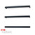 Radiant SBSTR-650 Matte Black Single Square Heated Towel Rail 650mm for modern Australian bathrooms.
