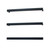 Radiant SBSTR-650 650mm Matte Black Single Square Bar Heated Towel Rail for modern Australian bathrooms.