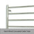 Radiant RTR08 Mirror Polished Round Heated Towel Rail 900x750mm with 7 bars for modern Australian bathrooms.