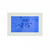 Radiant GTSW-DUAL-H-WIFI horizontal white glass dual zone WiFi thermostat and timer switch for underfloor heating and heated towel rails in Australian bathrooms.