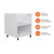 Flat Pack Kitchen Base Cabinet - 600mm - 16mm Thick - White