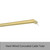Radiant Heating Australia Light Gold 650mm Low Voltage Single Round Bar Heated Towel Rail for modern bathrooms.