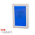 Radiant TS8100W-TIM-V Vertical Standard Digital Timer Switch in White for heated towel rails, featuring a blue backlit touchscreen display for modern Australian bathrooms.