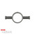 Radiant Australia Gun Metal Grey Ring Hook Accessory for round vertical heated towel rails in a modern Australian bathroom.