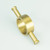 Radiant Ring Hook Accessory for Vertical Heated Towel Rails in Brushed Gold finish, a premium 304-grade stainless steel bathroom fixture for modern Australian homes.