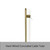 Radiant LG-FVTR-930 Light Gold Vertical Flat Bar Heated Towel Rail 50x930mm for Australian bathrooms.